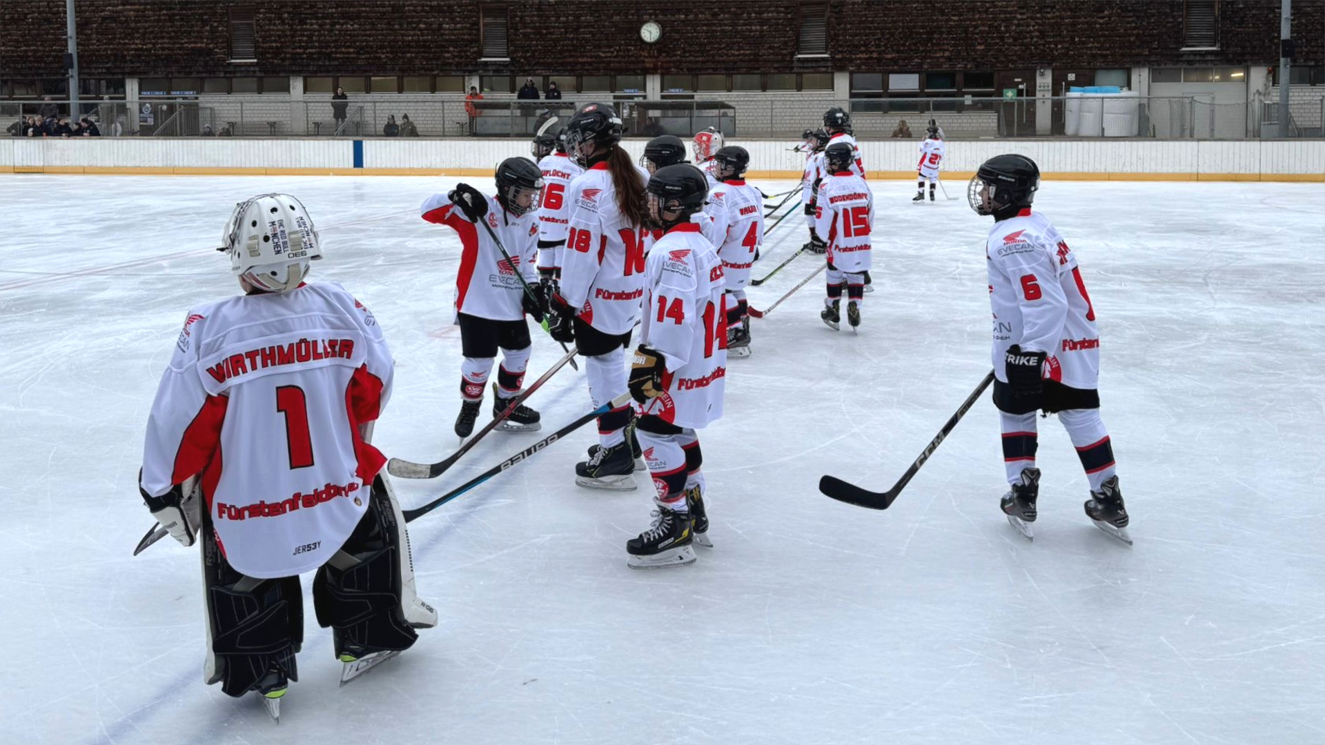 Die U13 des EVF am 25.01.2025 beim ESV Dachau