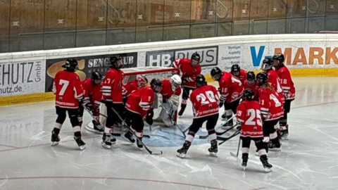 Beim ESV Buchloe absoliverte die U15 des EVF ihr erstes Testspiel.