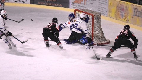 Lukas Kottenhahn und Kevin Melcher bei einem Heimspiel gegen Lechbruck